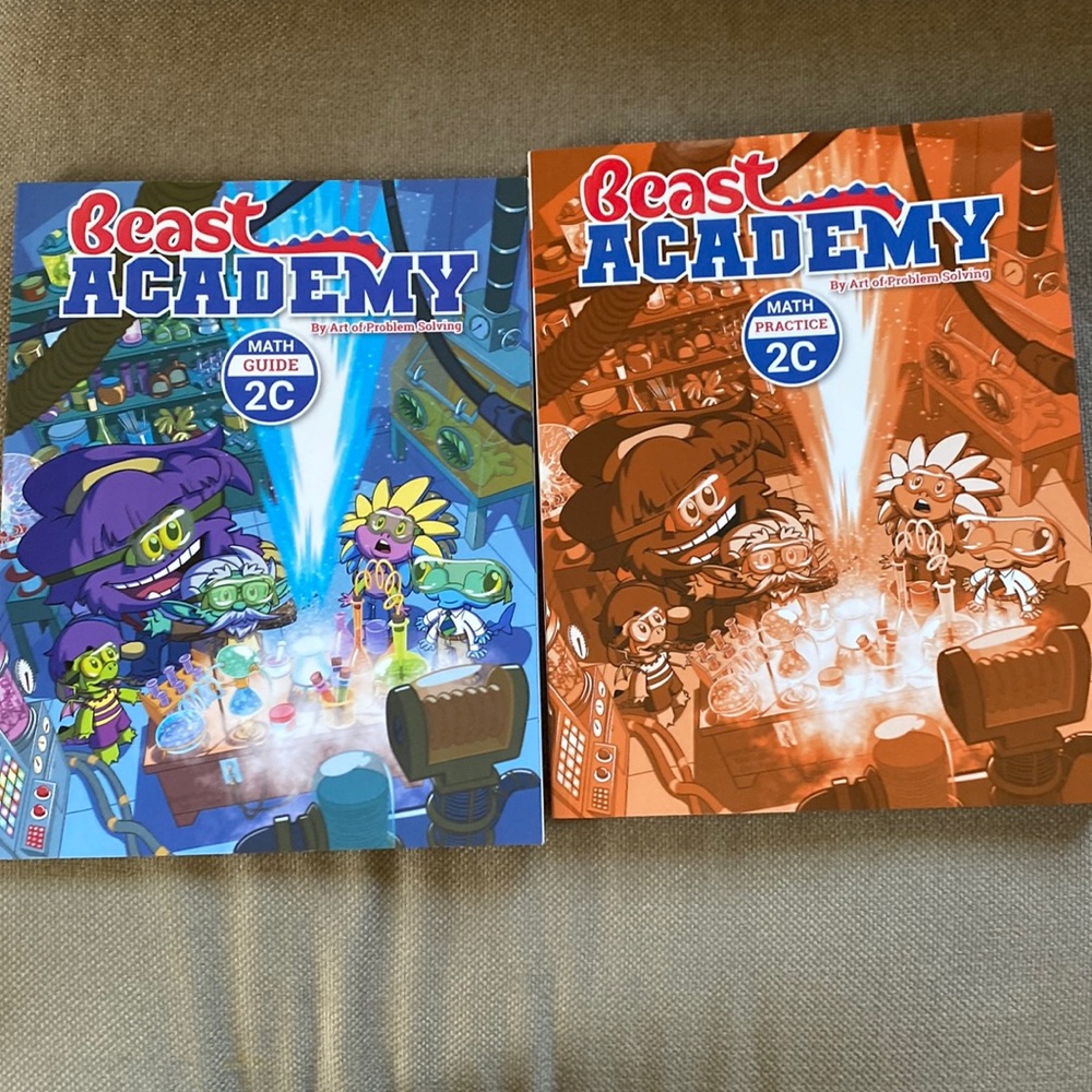 NWOT Beast Academy 2C Guide and Practice Workbooks